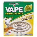 VAPE Spirali di Carta Citronella 10 pz
